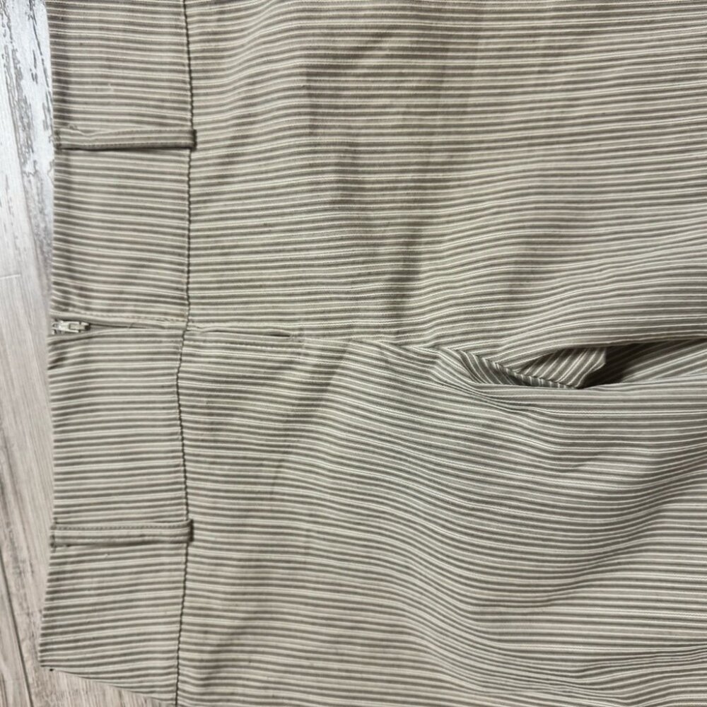 Le château set tube top Bottoms striped Grey cream beige vintage y2k 2000s - Picture 6 of 13